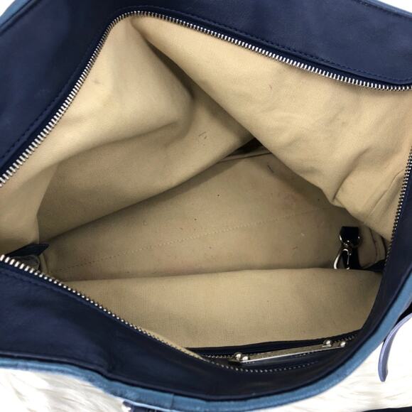 Longchamp Lm Cuir Lagoon Zipper Tote Shoulder Bag - Picture 8 of 13